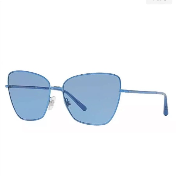 Dolce&Gabbana Minimalist Sunglasses Blue XLarge Frame Full Rim Blue Lens Simple - Picture 5 of 9